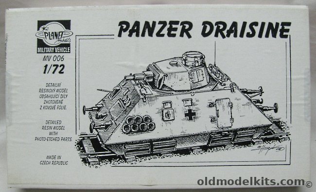 Planet Models 1/72 Panzer Draisine (Railroad Panzer), MV 006 plastic model kit